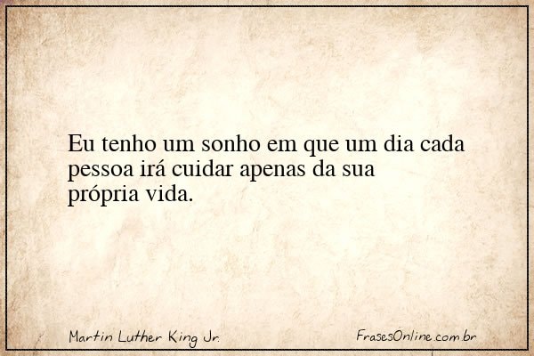 Frase de Martin Luther King Jr.