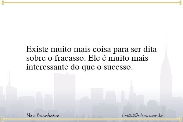 Frase de Max Beerbohm