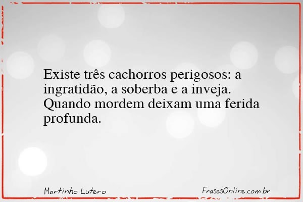 Frase de Martinho Lutero