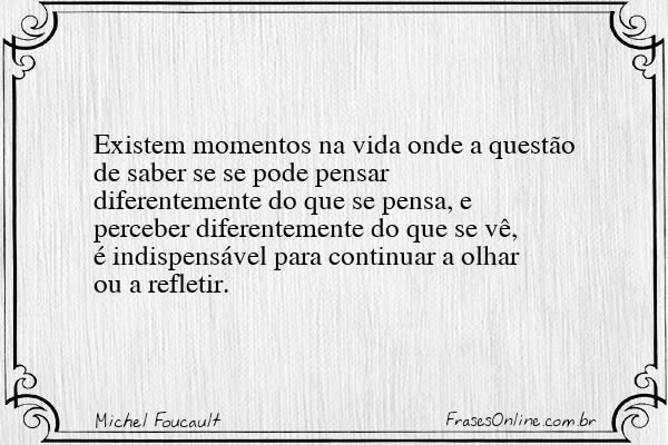 Frase de Michel Foucault