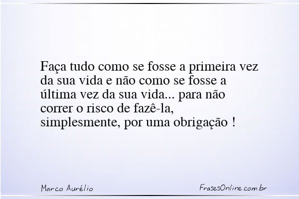 Frase de Marco Aurélio