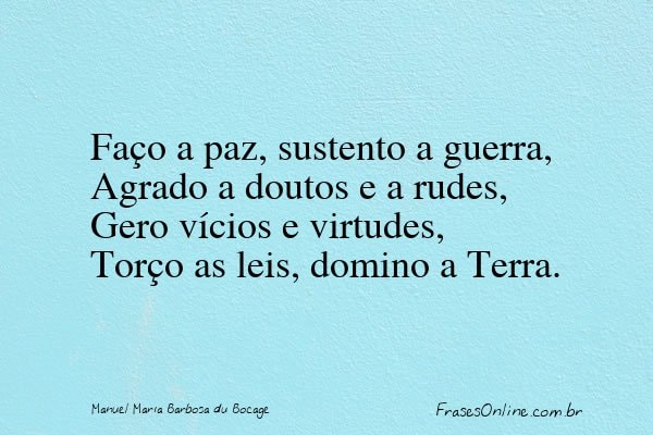 Frase de Manuel Maria Barbosa du Bocage