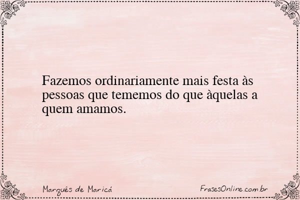 Frase de Marquês de Maricá