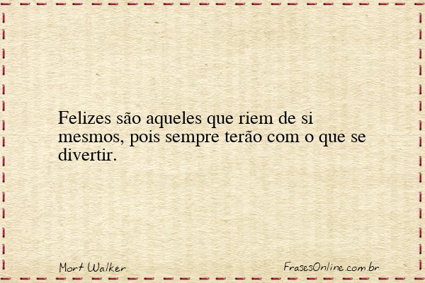 Frase de Mort Walker