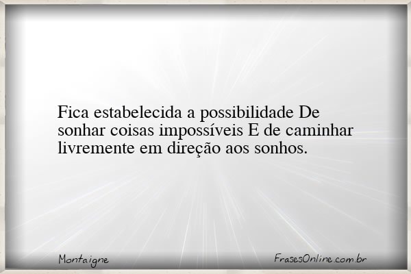 Frase de Montaigne