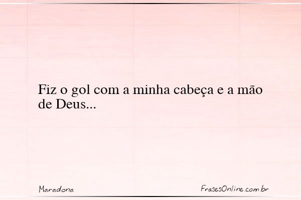 Frase de Maradona