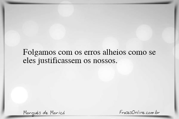 Frase de Marquês de Maricá