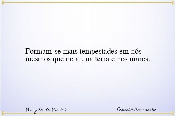 Frase de Marquês de Maricá