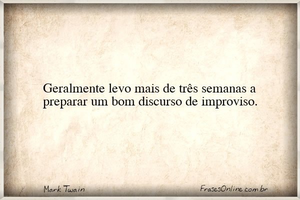 Frase de Mark Twain