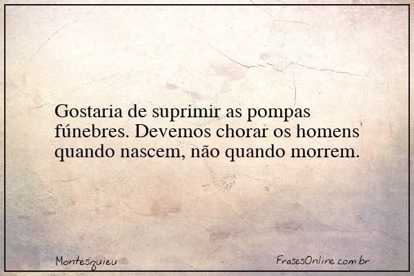 Frase de Montesquieu