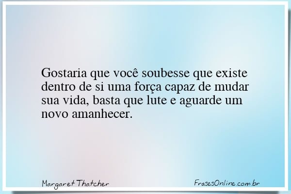 Frase de Margaret Thatcher