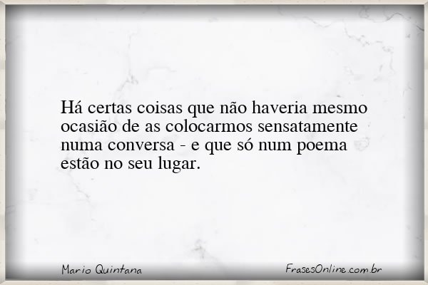 Frase de Mario Quintana