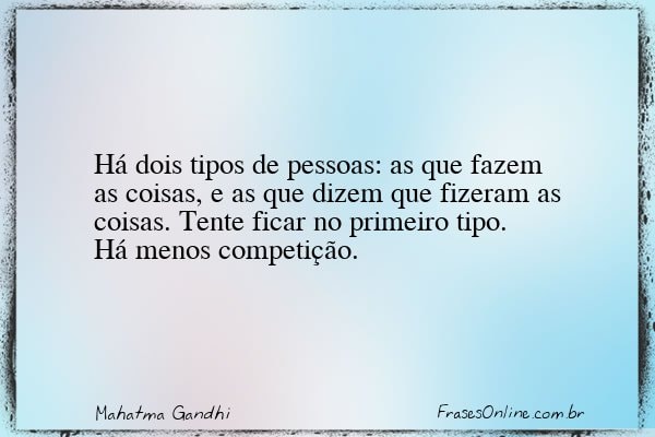 Frase de Mahatma Gandhi