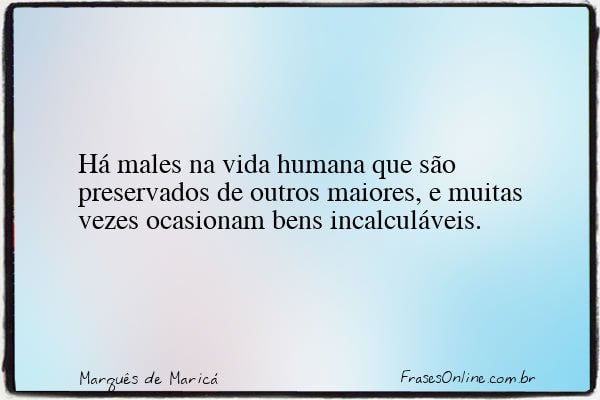 Frase de Marquês de Maricá