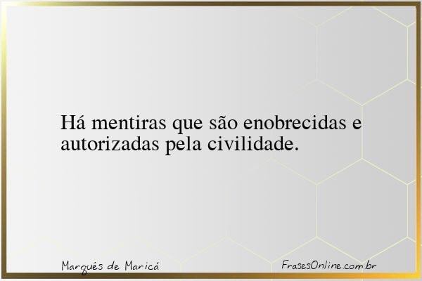 Frase de Marquês de Maricá