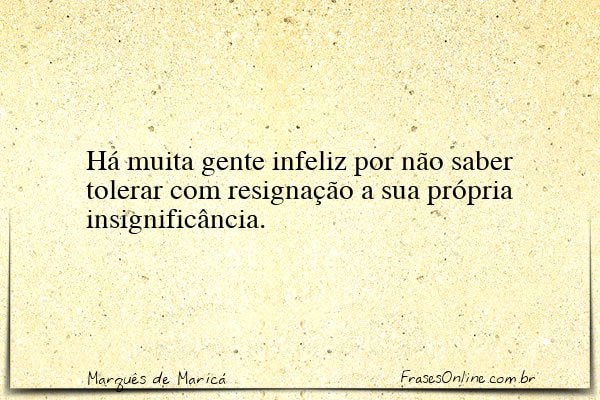 Frase de Marquês de Maricá