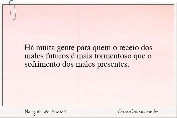 Frase de Marquês de Maricá