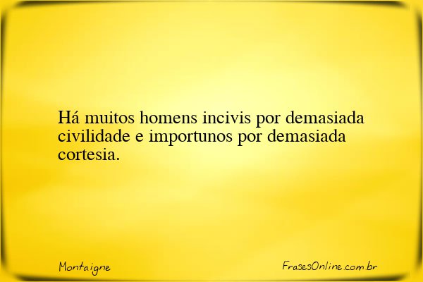 Frase de Montaigne