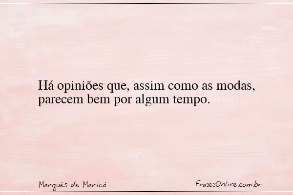 Frase de Marquês de Maricá
