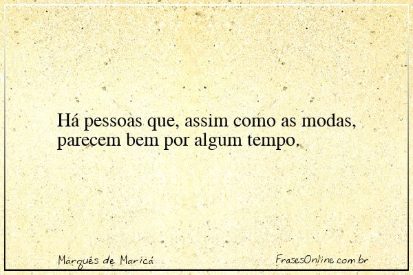 Frase de Marquês de Maricá