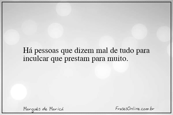 Frase de Marquês de Maricá