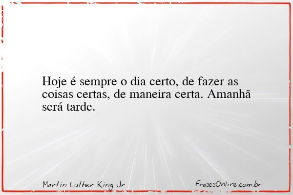 Frase de Martin Luther King Jr.