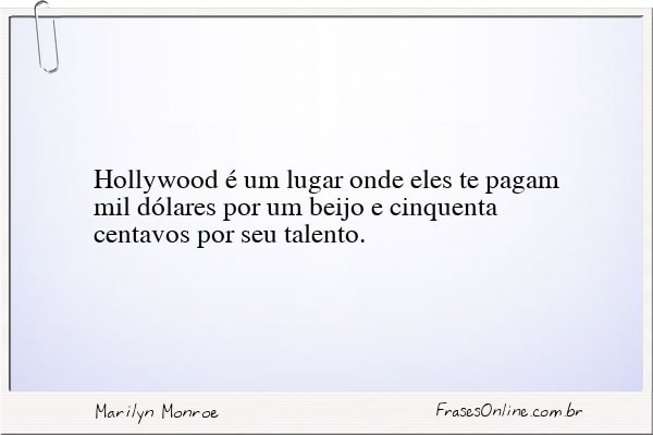 Frase de Marilyn Monroe