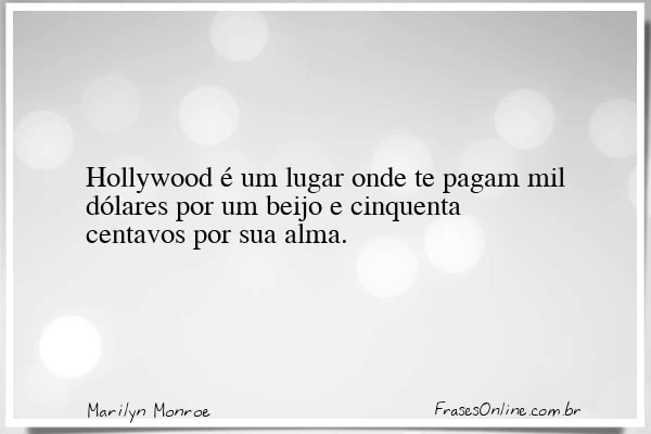 Frase de Marilyn Monroe