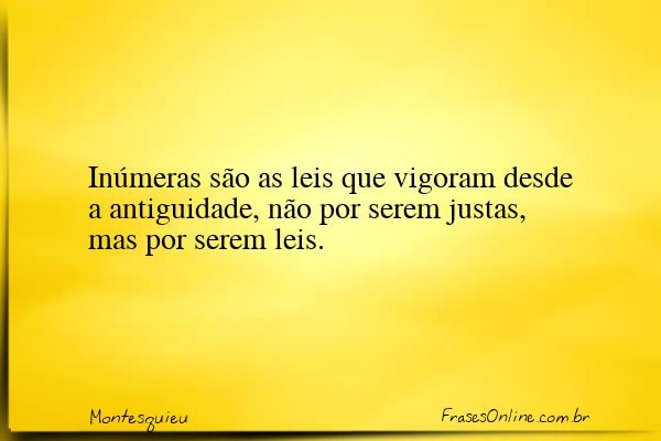Frase de Montesquieu