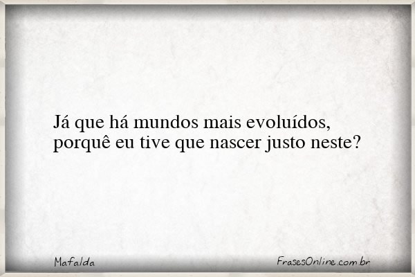 Frase de Mafalda