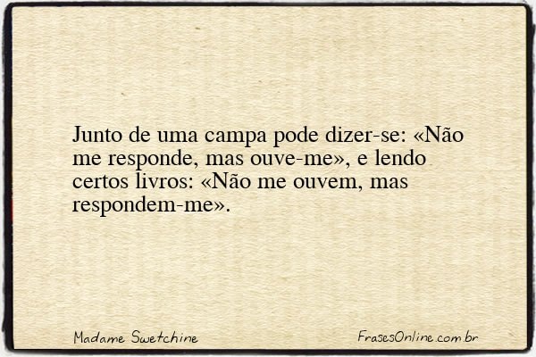 Frase de Madame Swetchine