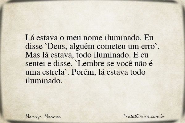 Frase de Marilyn Monroe