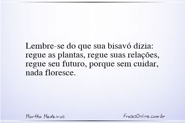 Frase de Martha Medeiros