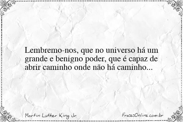 Frase de Martin Luther King Jr.