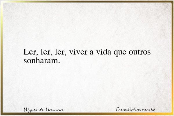 Frase de Miguel de Unamuno