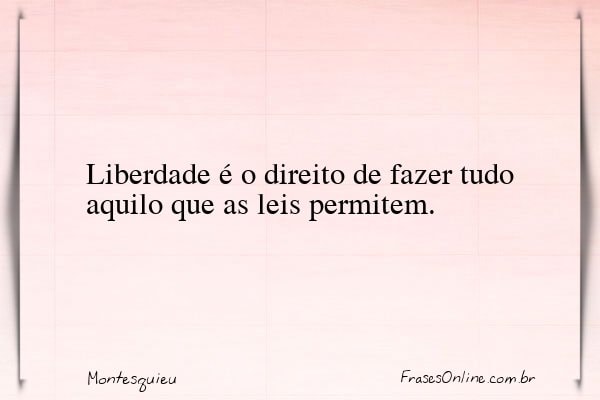 Frase de Montesquieu