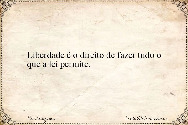 Frase de Montesquieu