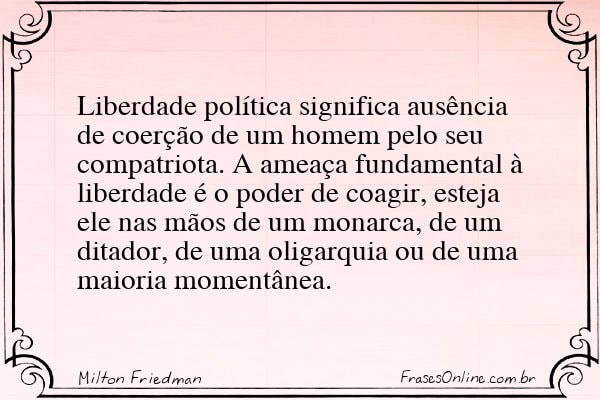Frase de Milton Friedman