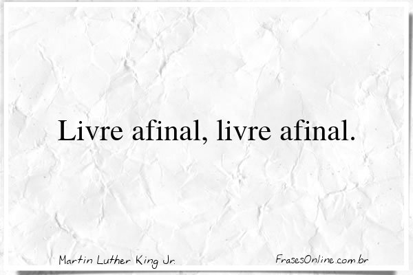 Frase de Martin Luther King Jr.