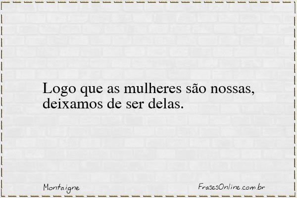 Frase de Montaigne