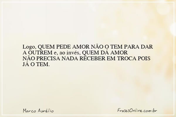 Frase de Marco Aurélio