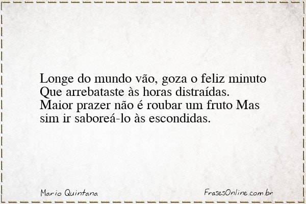 Frase de Mario Quintana