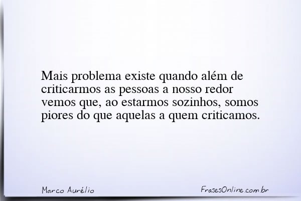 Frase de Marco Aurélio