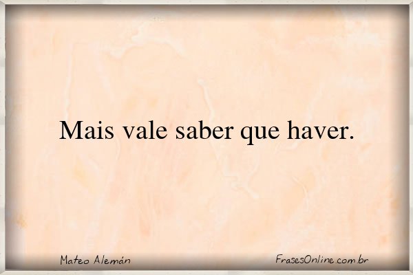 Frase de Mateo Alemán