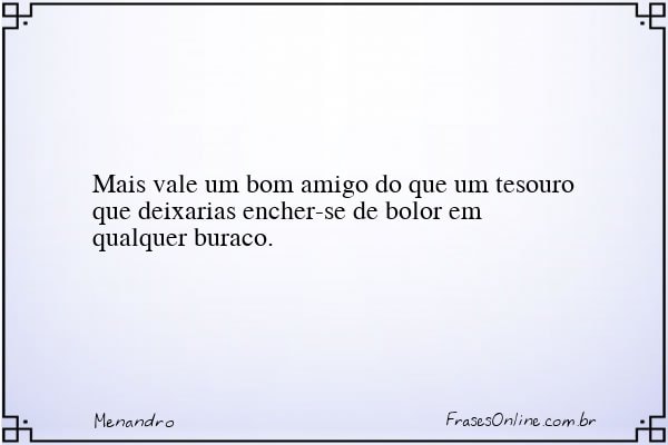 Frase de Menandro