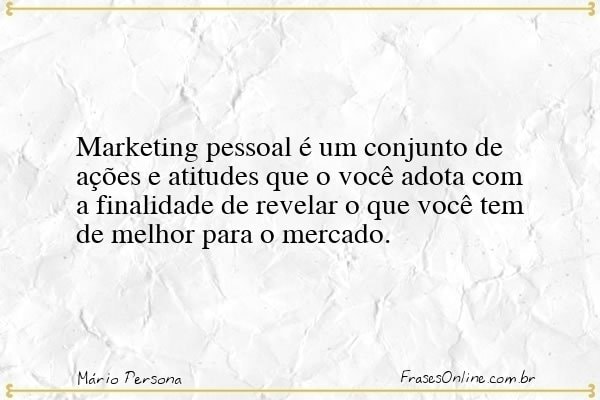 Frase de Mário Persona