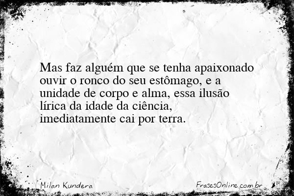 Frase de Milan Kundera