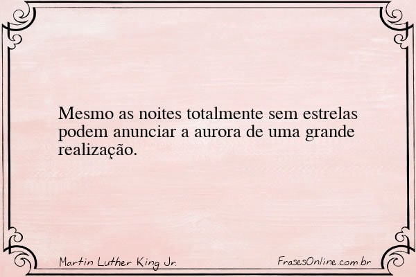 Frase de Martin Luther King Jr.