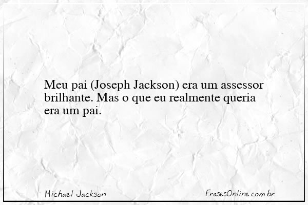Frase de Michael Jackson