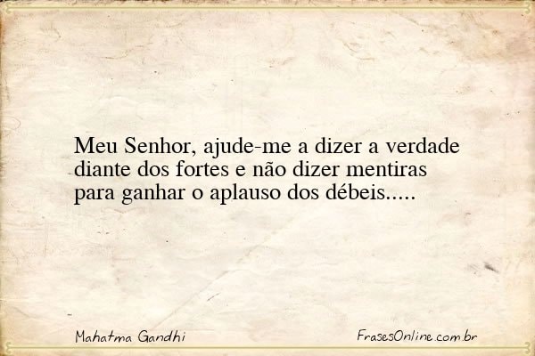 Frase de Mahatma Gandhi